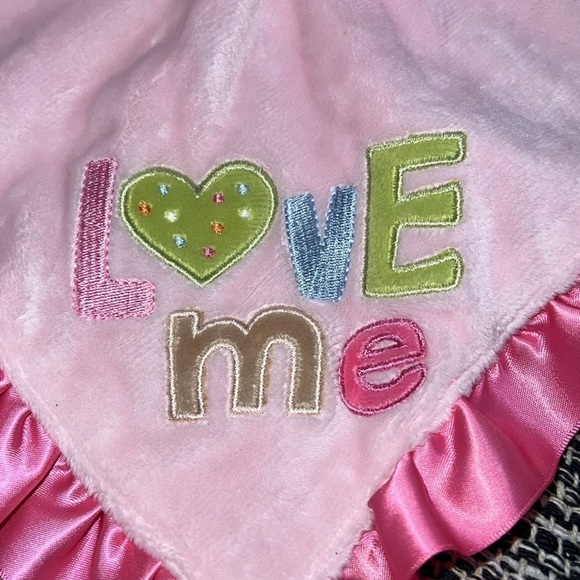 Baby girls pink Elephant snuggle buddy security  blankie rattle toy lovey - Picture 3 of 5